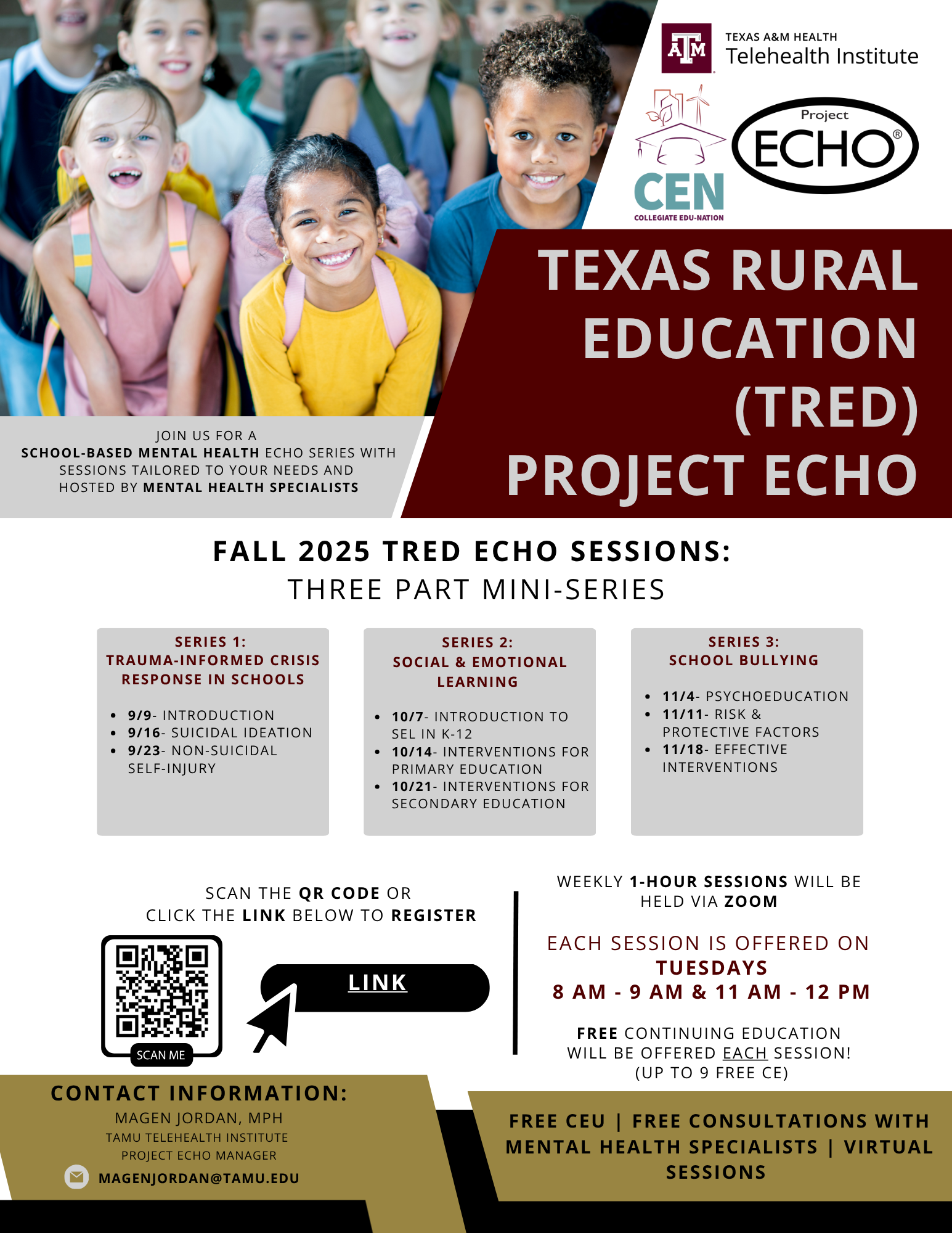 Tred ECHO Fall 2025 sessions